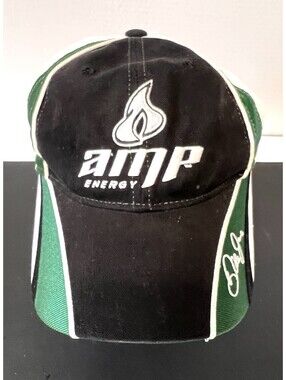 Dale Earnhardt Jr. NASCAR Amp Energy Motorsports Racing Green Black Cap Hat